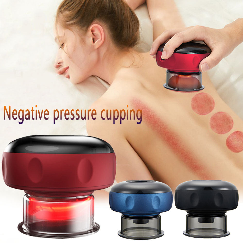 SmartRelief™ Electric Vacuum Cupping Massager – 3-in-1 Gua Sha, Fat-Burning & Pain Relief Therapy Device