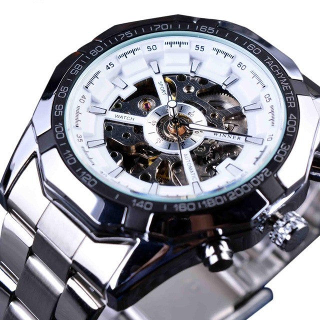 Timeless Elegance: Forsining Men's Fashion Casual Classic Waterproof Manual Mechanical Watch