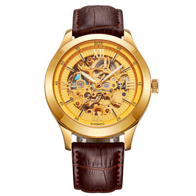 Angela Men's Automatic Mechanical Watch - BOS Hollowed Out Customized Watch