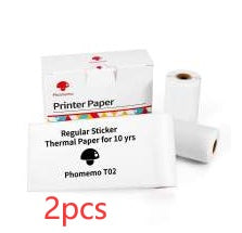 Phomemo™ T02 Mini Thermal Printer – Portable Bluetooth Label & Photo Printer