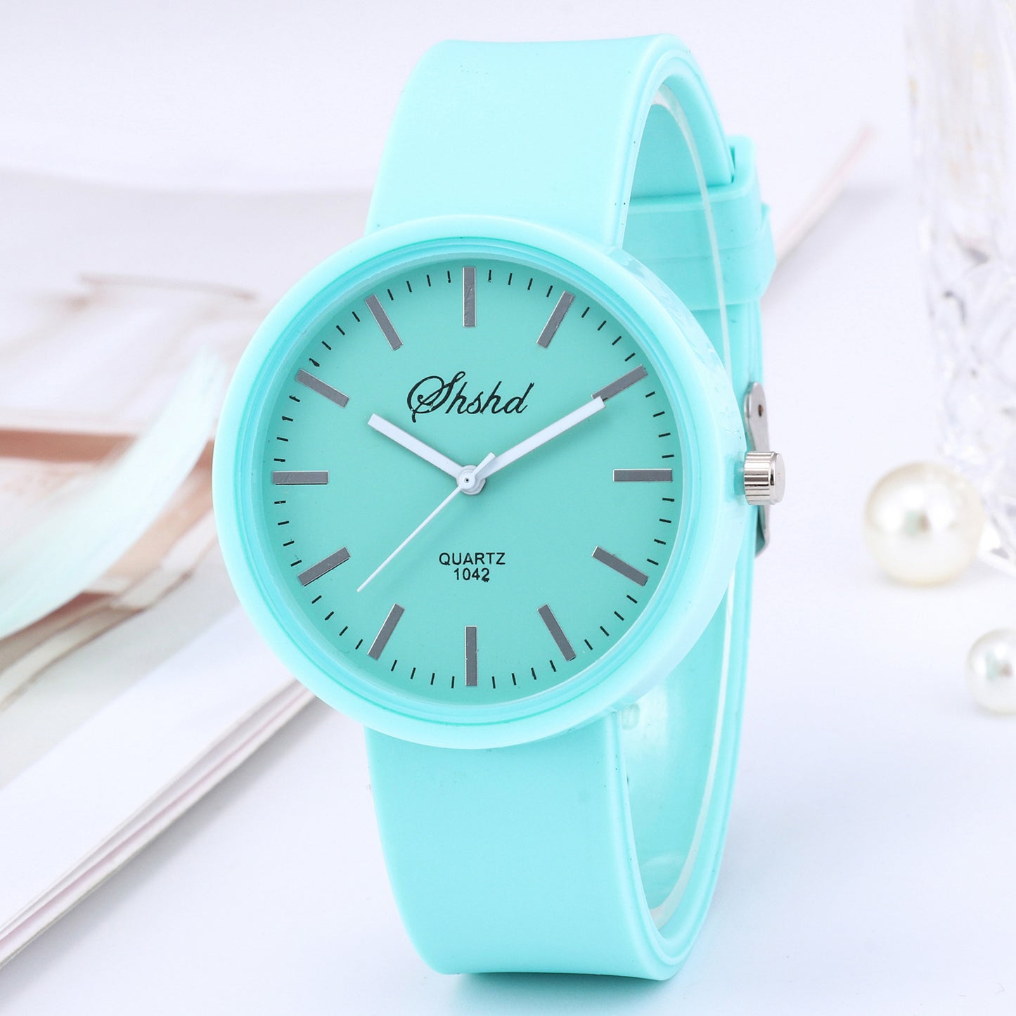 AquaGleam™ Jelly Waterproof Women's Quartz Watch – Playful & Stylish