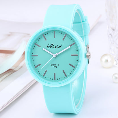 AquaGleam™ Jelly Waterproof Women's Quartz Watch – Playful & Stylish