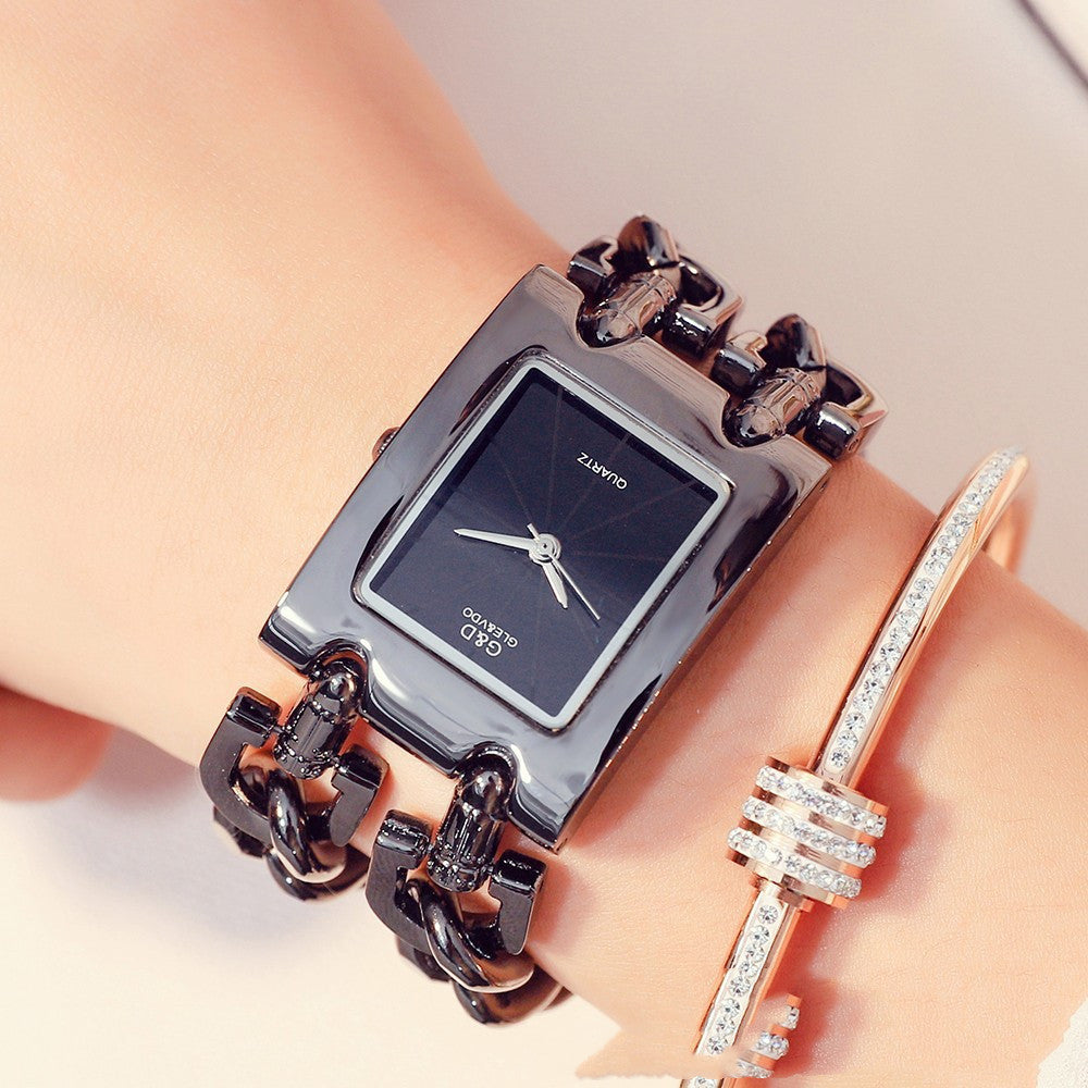 AliExpress Two-Chain Explosion-Proof Quartz Female Watch