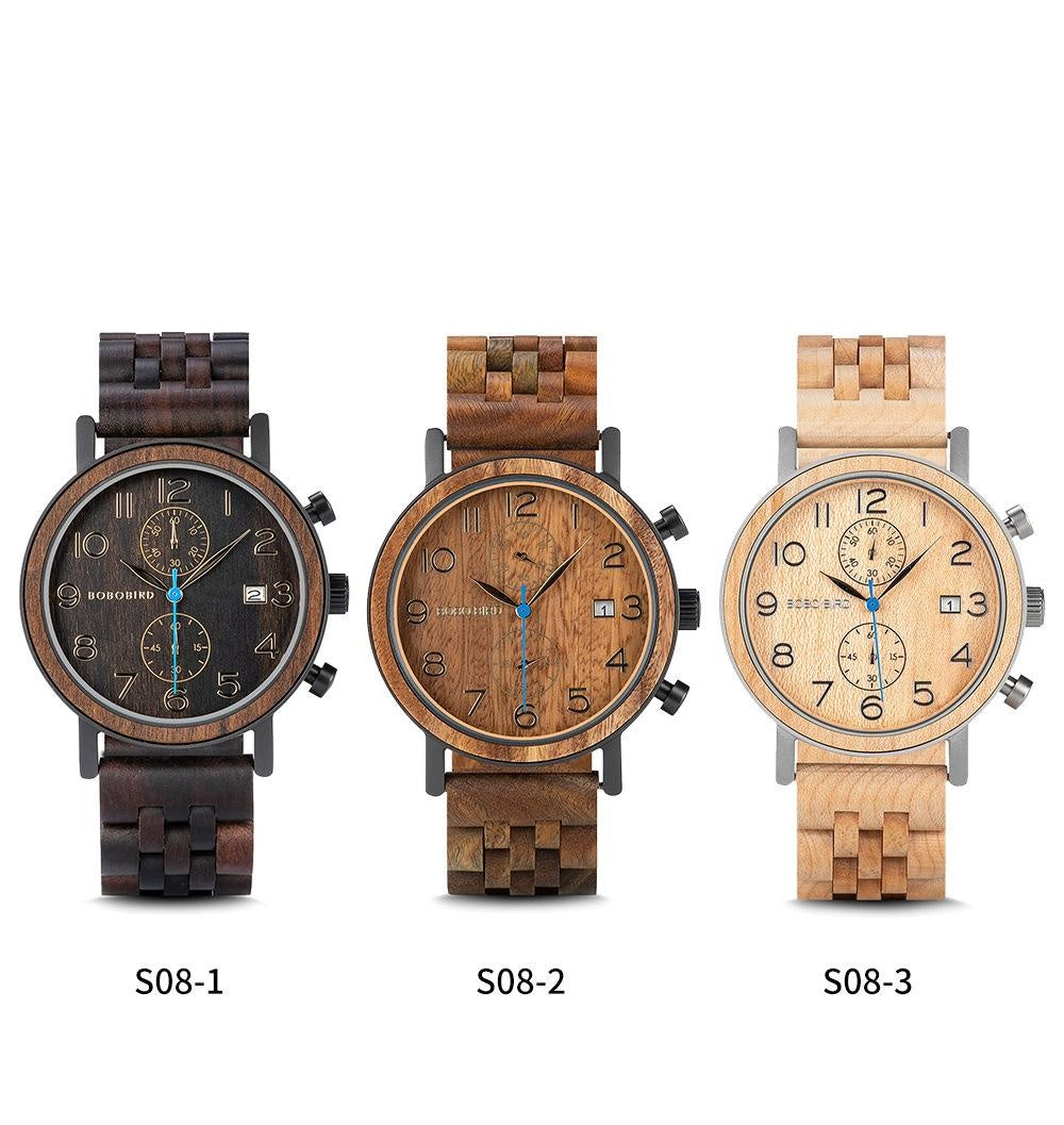 EcoChic Men's Business Wooden Watch