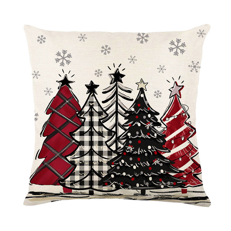 FestiveCharm™ Christmas Cushion Cover – Holiday Home Décor 2024