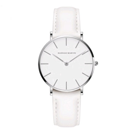 Chic Simplicity: 36mm Ladies Simple Waterproof Student Watch