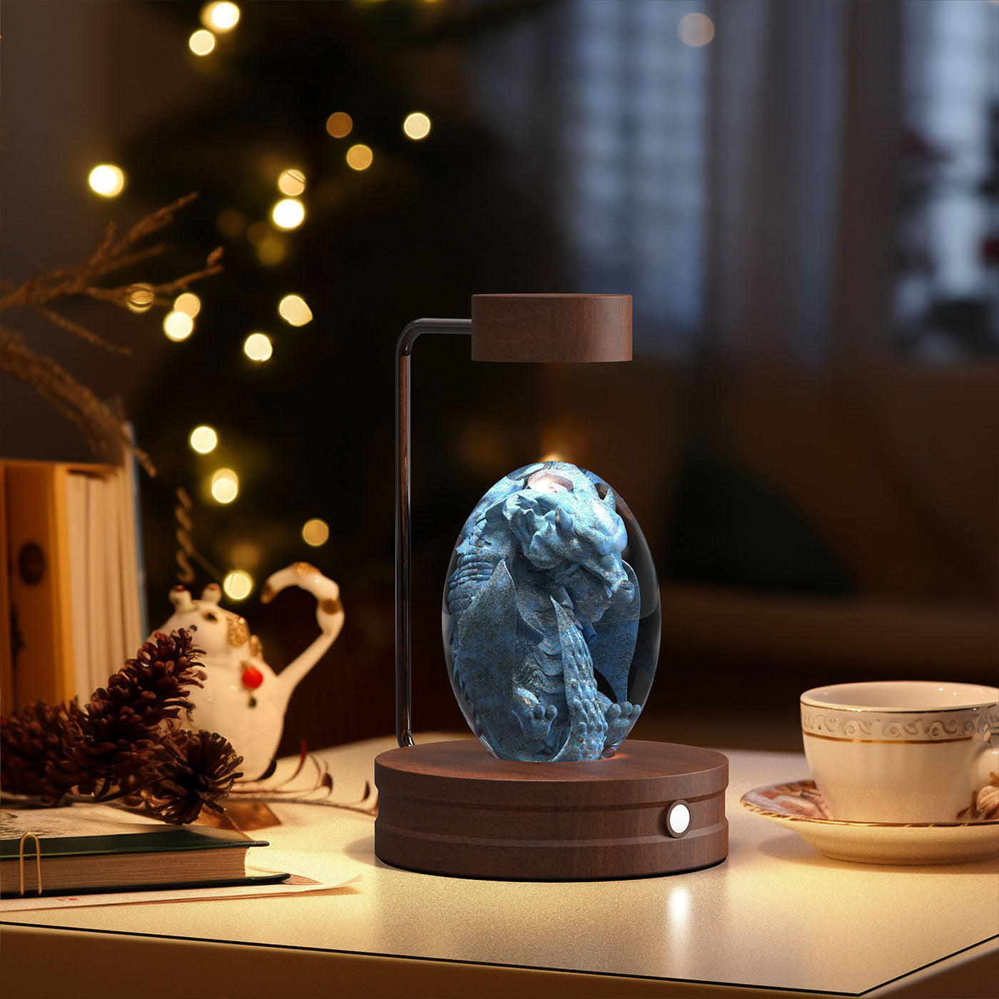 LumiGlow™ Crystal Dinosaur Night Light – 3D Cosmic LED Bedside Lamp