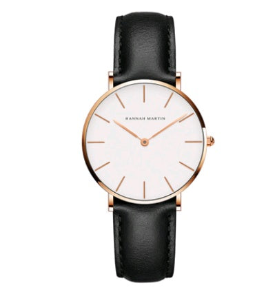 Chic Simplicity: 36mm Ladies Simple Waterproof Student Watch