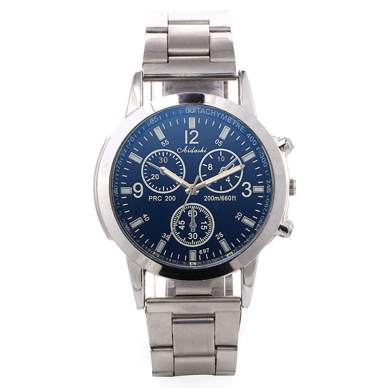 LUXORIS™ Blue Radiance – Three-Eye Chronograph Men's Watch