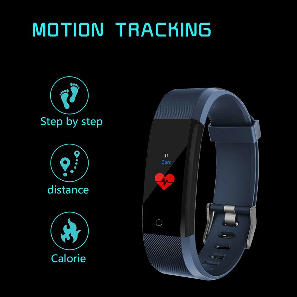 Stay Connected: 115plus Smart Bracelet with Advanced Health Monitoring