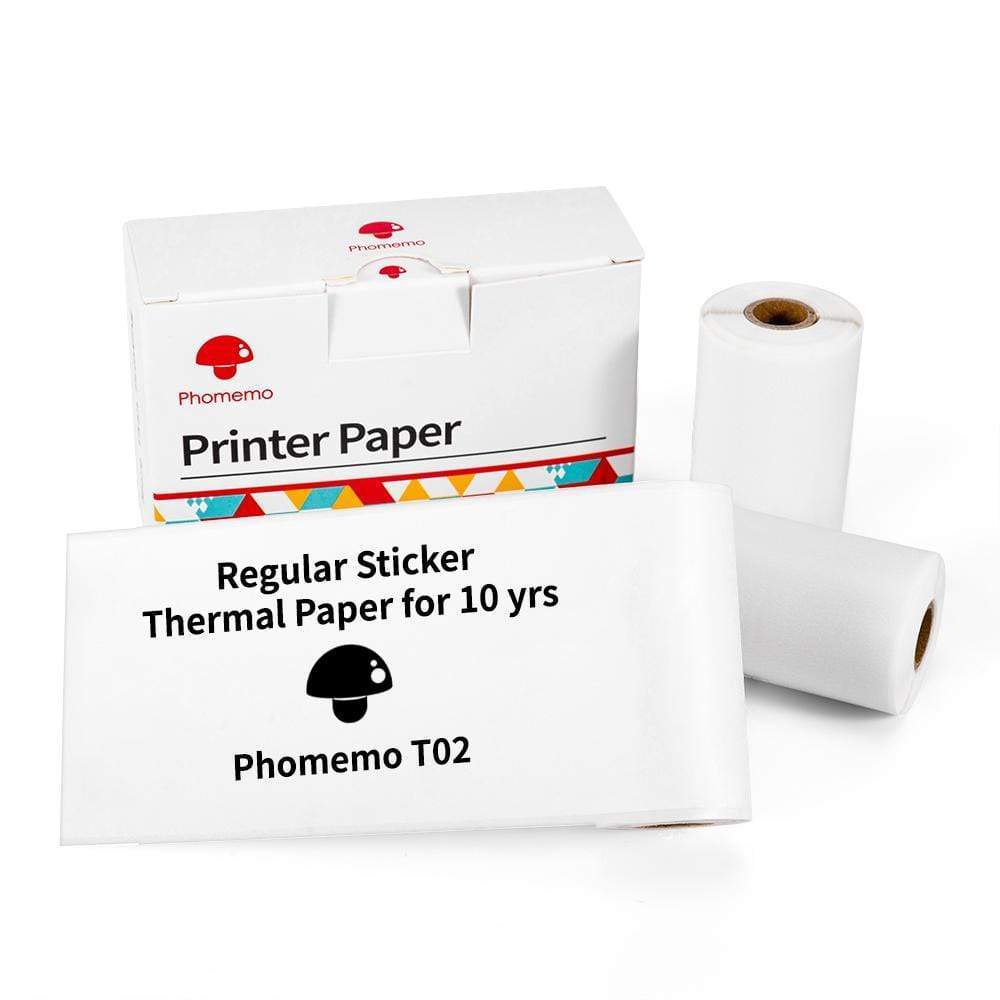 Phomemo™ T02 Mini Thermal Printer – Portable Bluetooth Label & Photo Printer