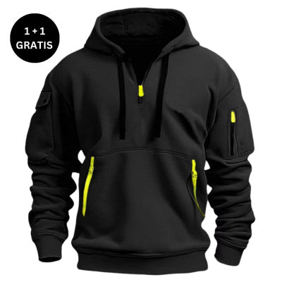 UrbanEase™ Plus-Size Dropped Shoulder Hooded Sweatshirt | Unisex Pullover