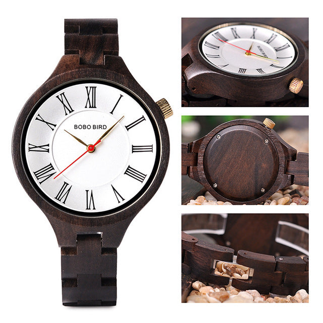 BOBO BIRD Q11 Wooden Lady Wristwatch