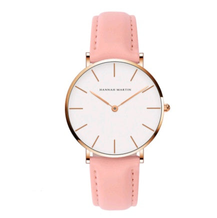 Chic Simplicity: 36mm Ladies Simple Waterproof Student Watch