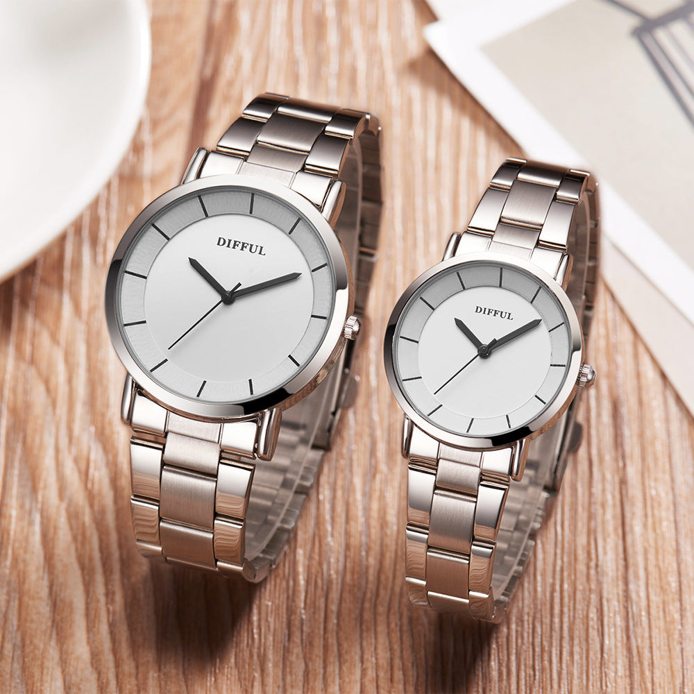 Alloy Tungsten Steel Band Quartz Watch