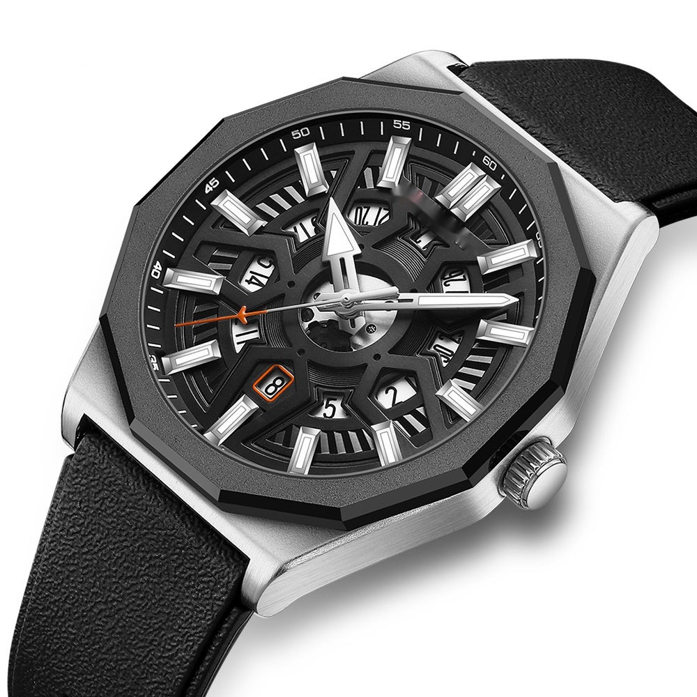 Men's Watch Calendar Tape Quartz Fashion Casual Watch