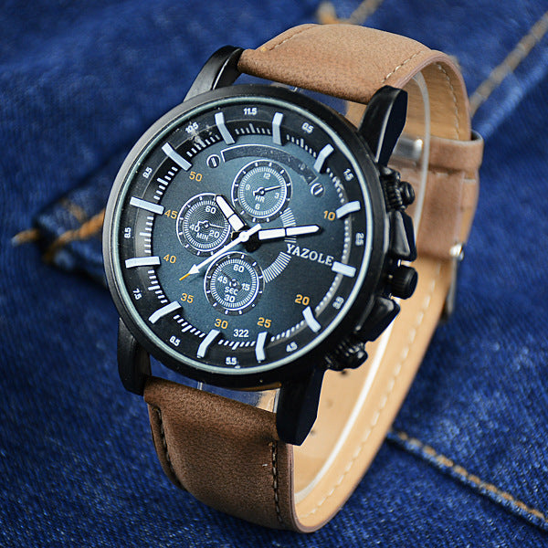 Elegance Redefined: 322 Department of Sports Leisure Business Men's Quartz Watch