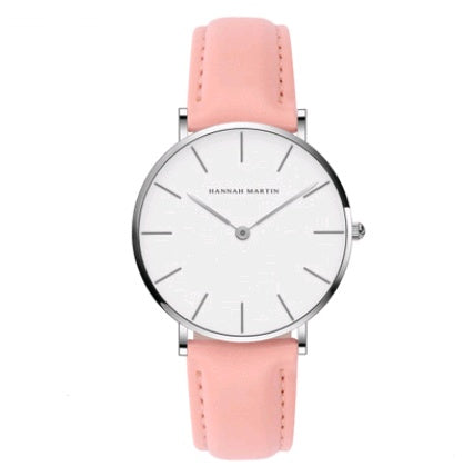 Chic Simplicity: 36mm Ladies Simple Waterproof Student Watch