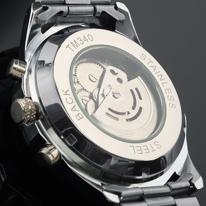 Elegance Redefined: Full Automatic Winner Men's Automatic Mechanical Watch with Steel Strip