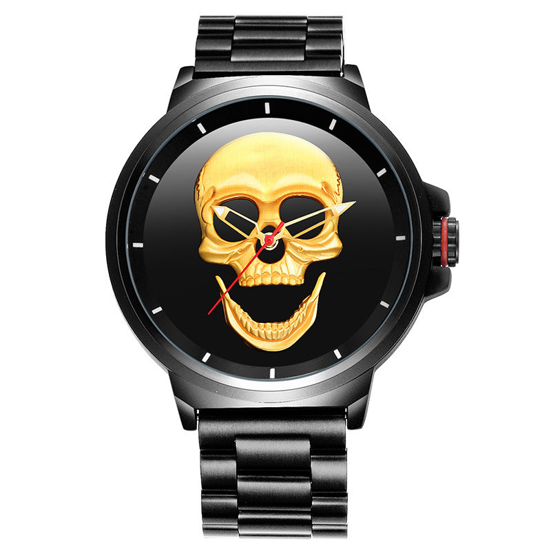 Pirate Skull Style Quartz Men's Sports Watch