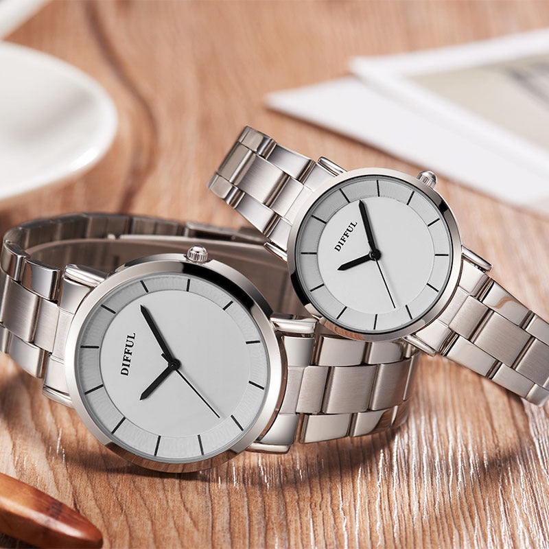 Alloy Tungsten Steel Band Quartz Watch