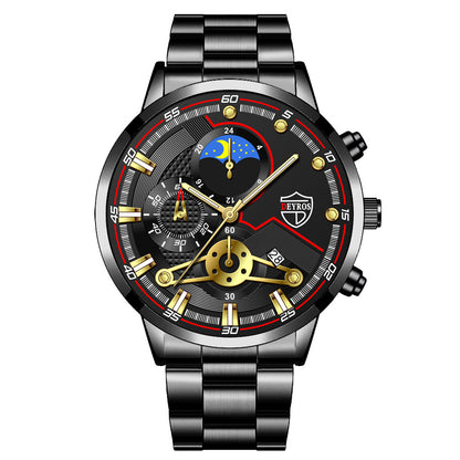 LUXORIS™ Elite Chrono – Business & Casual Quartz Wristwatch