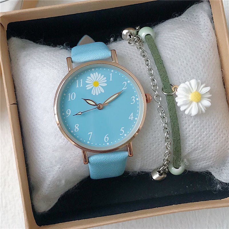 All-Match Fashion Trendy Girls' Cute Quartz Watch Set