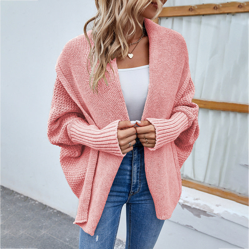 CozyChic™ Oversized Batwing Knit Cardigan – Stylish & Warm for Autumn & Winter