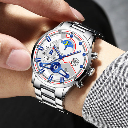 LUXORIS™ Elite Chrono – Business & Casual Quartz Wristwatch