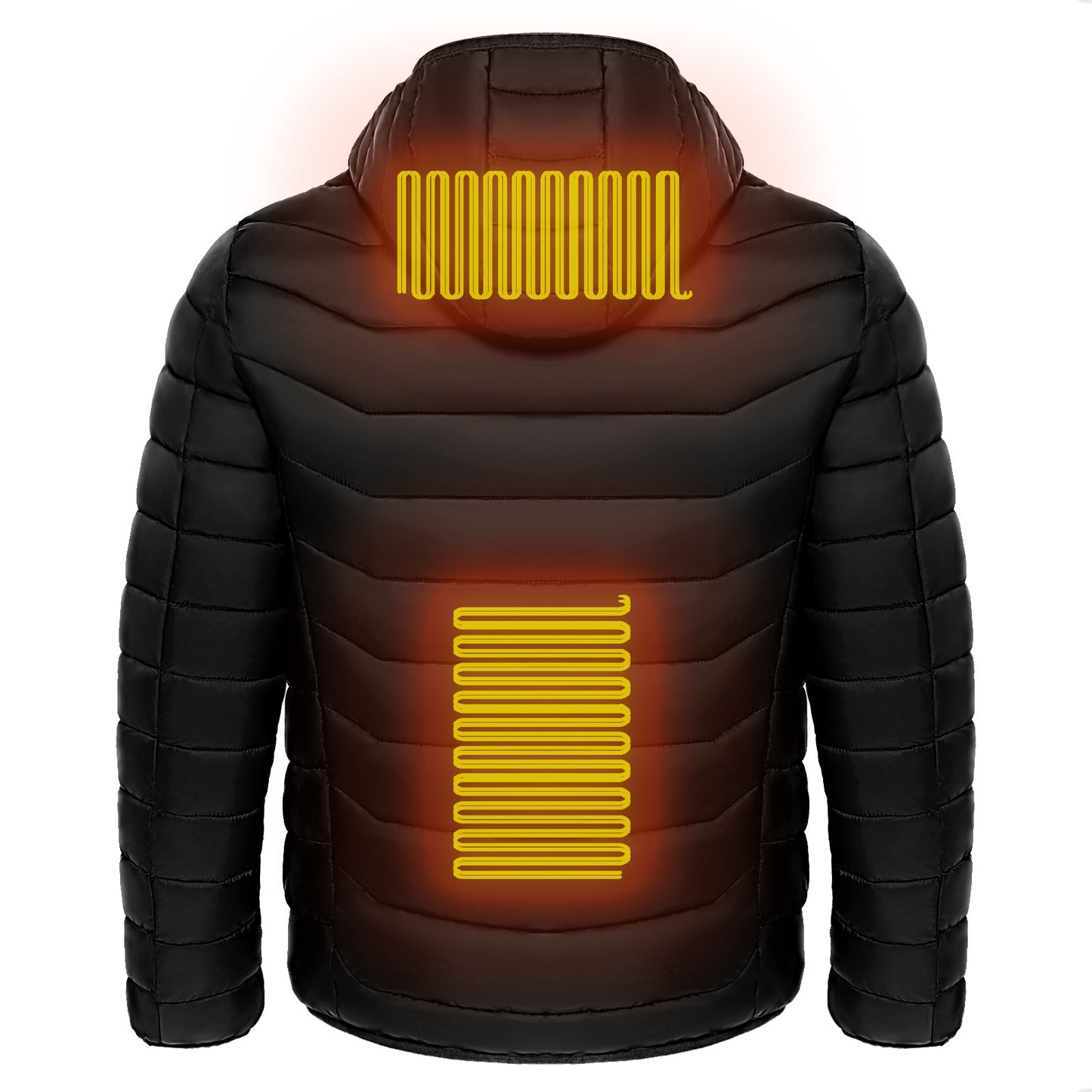 ThermaShield™ Heated Puffer Jacket – Insulated Electric Heating Windbreaker