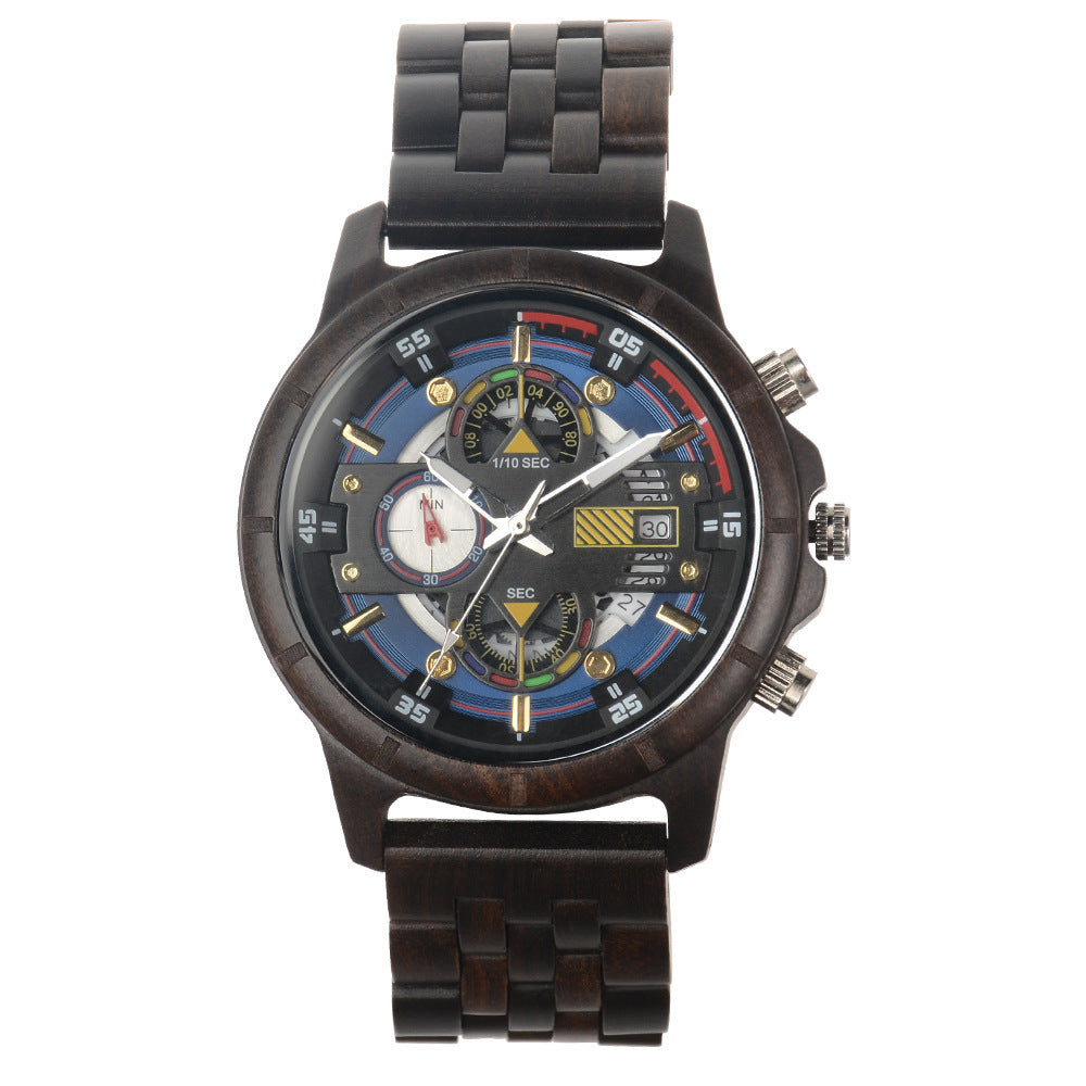 Woodcraft Multi-function Quartz Men's Watch