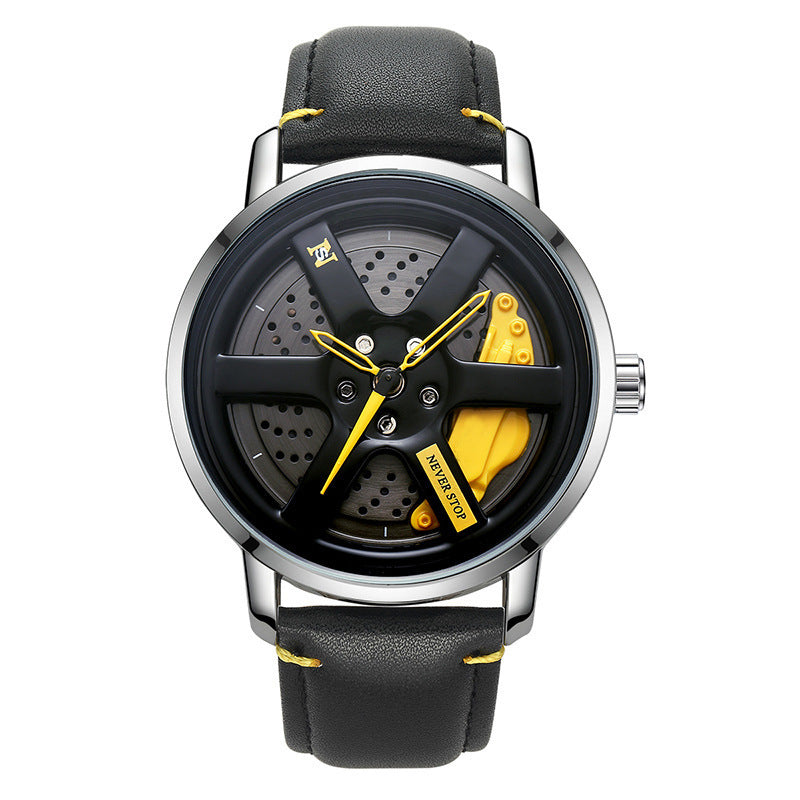 Trendy Unique Dial Mesh Strap Men's Quartz Watch