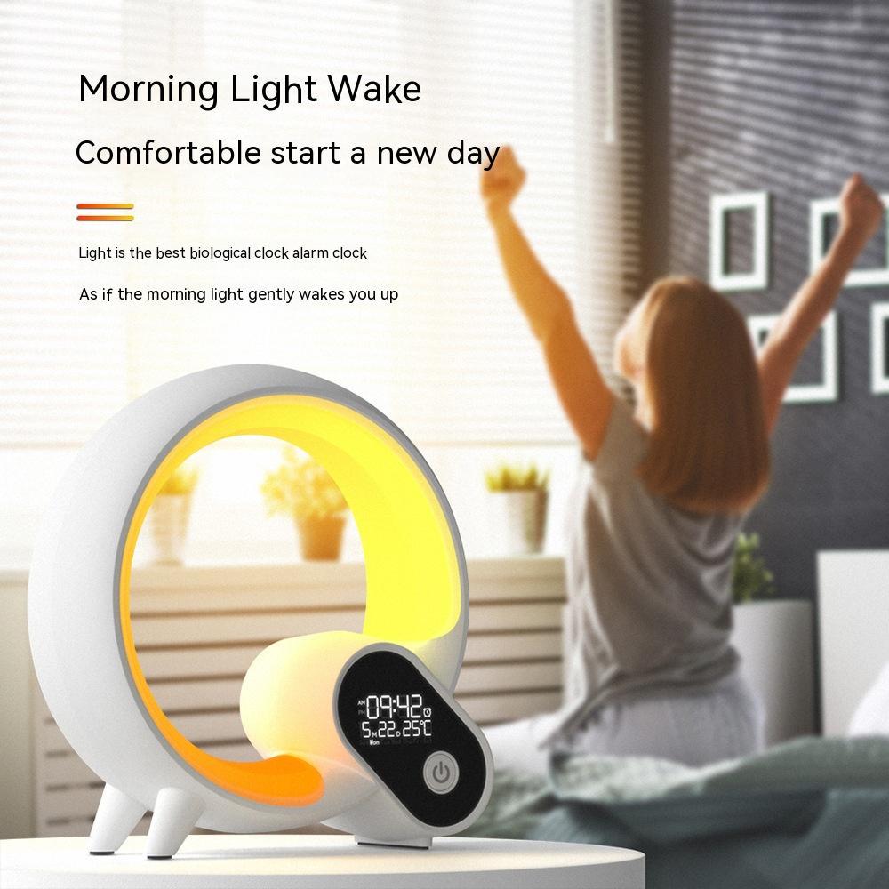 LumiQ™ Smart Sunrise Alarm Clock & Bluetooth Speaker – Wake Up Naturally with Light & Sound