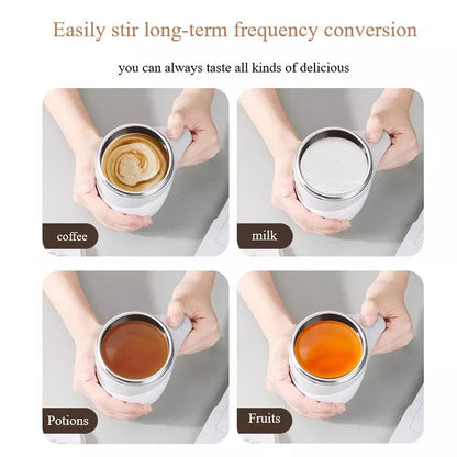 AutoMix™ Rechargeable Self-Stirring Coffee Cup – The Ultimate Lazy Mug!