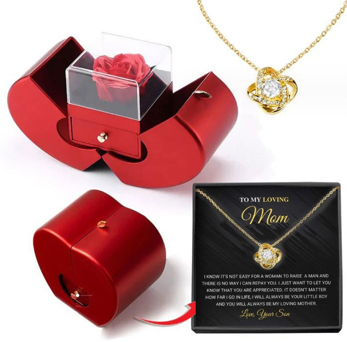 Eternal Rose Apple Jewelry Box – A Timeless Symbol of Love