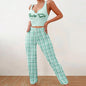 CozyCharm™ Women's Plaid Pajama Set – Stylish & Comfortable Sleepwear