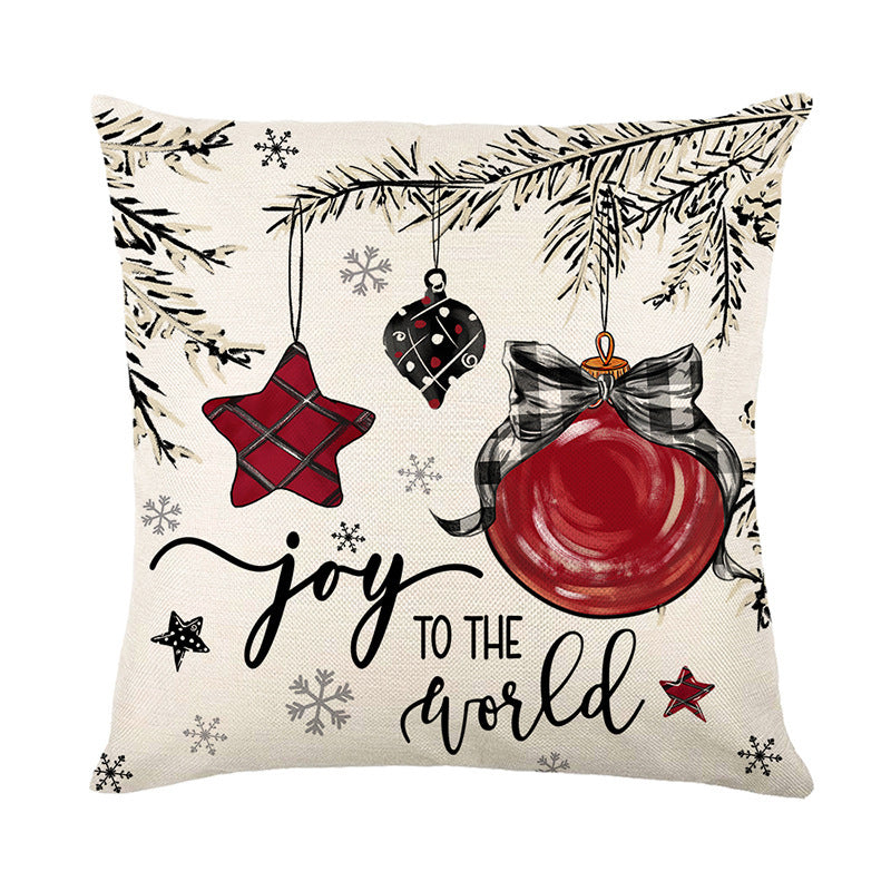 FestiveCharm™ Christmas Cushion Cover – Holiday Home Décor 2024