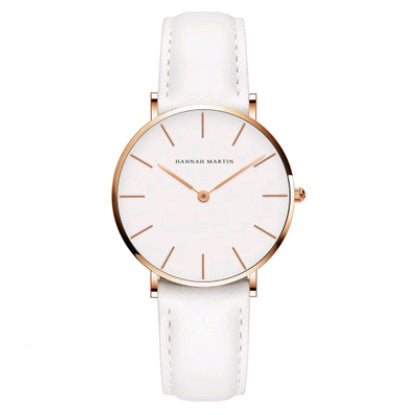 Chic Simplicity: 36mm Ladies Simple Waterproof Student Watch