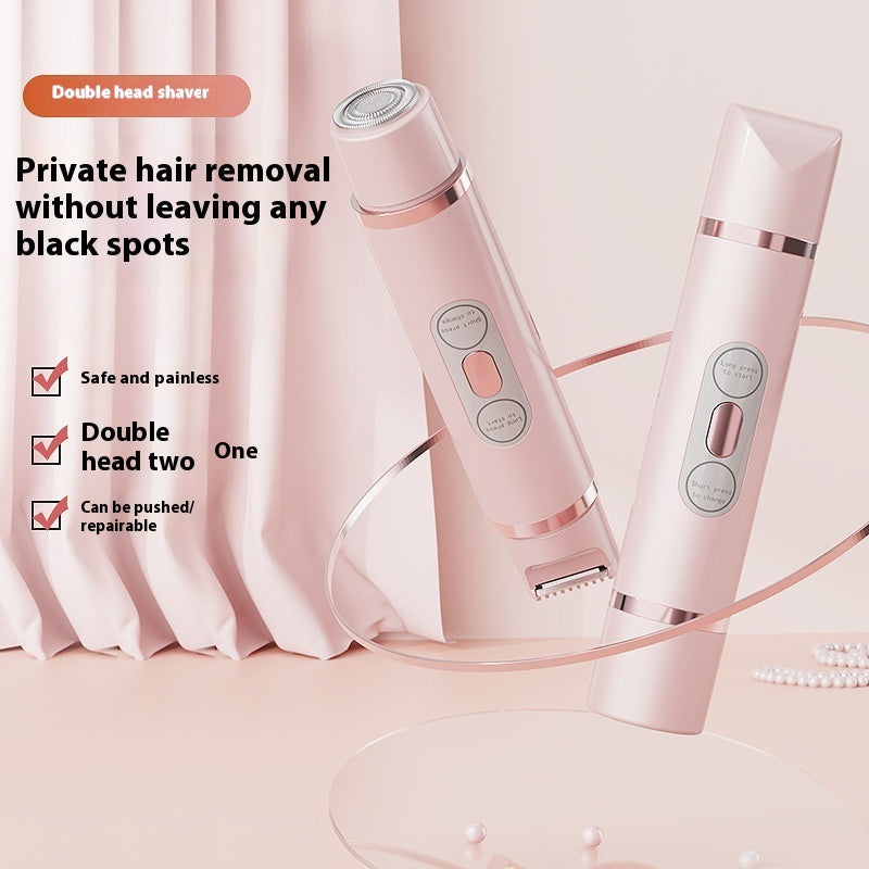 SilkySmooth™ Dual-Head Electric Shaver | Painless Hair Removal for Women