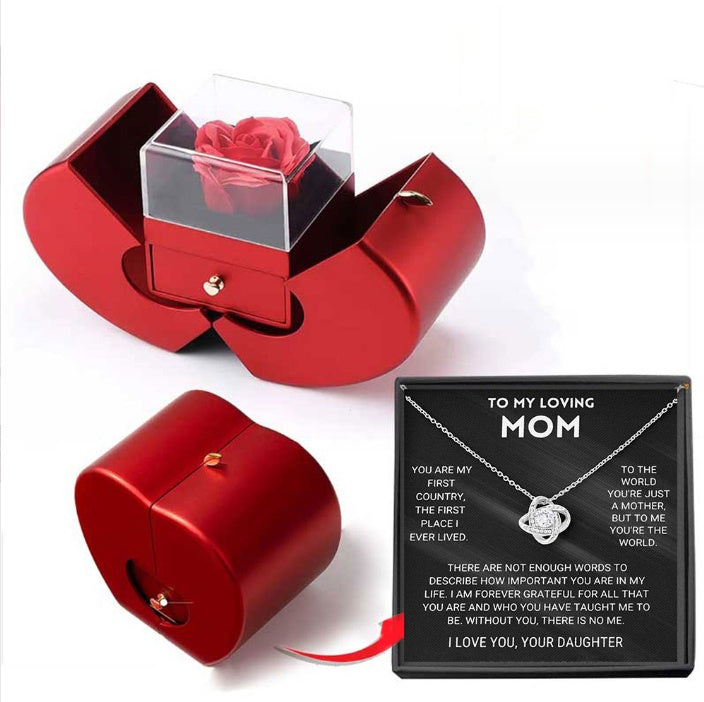 Eternal Rose Apple Jewelry Box – A Timeless Symbol of Love