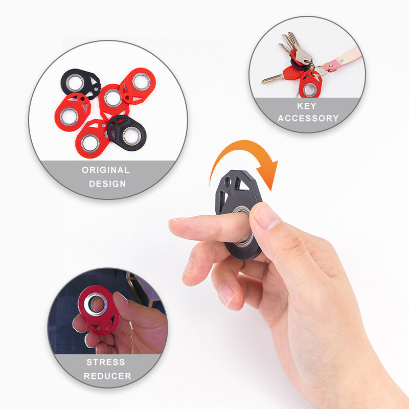 SpinMaster™ 3-in-1 Fidget Spinner Keychain & Bottle Opener – Glow in the Dark Edition