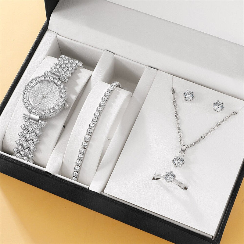 Radiant Elegance: 5-Piece Diamond Jewelry Set