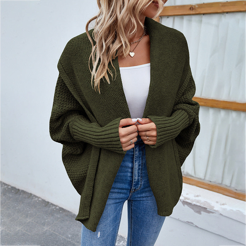 CozyChic™ Oversized Batwing Knit Cardigan – Stylish & Warm for Autumn & Winter