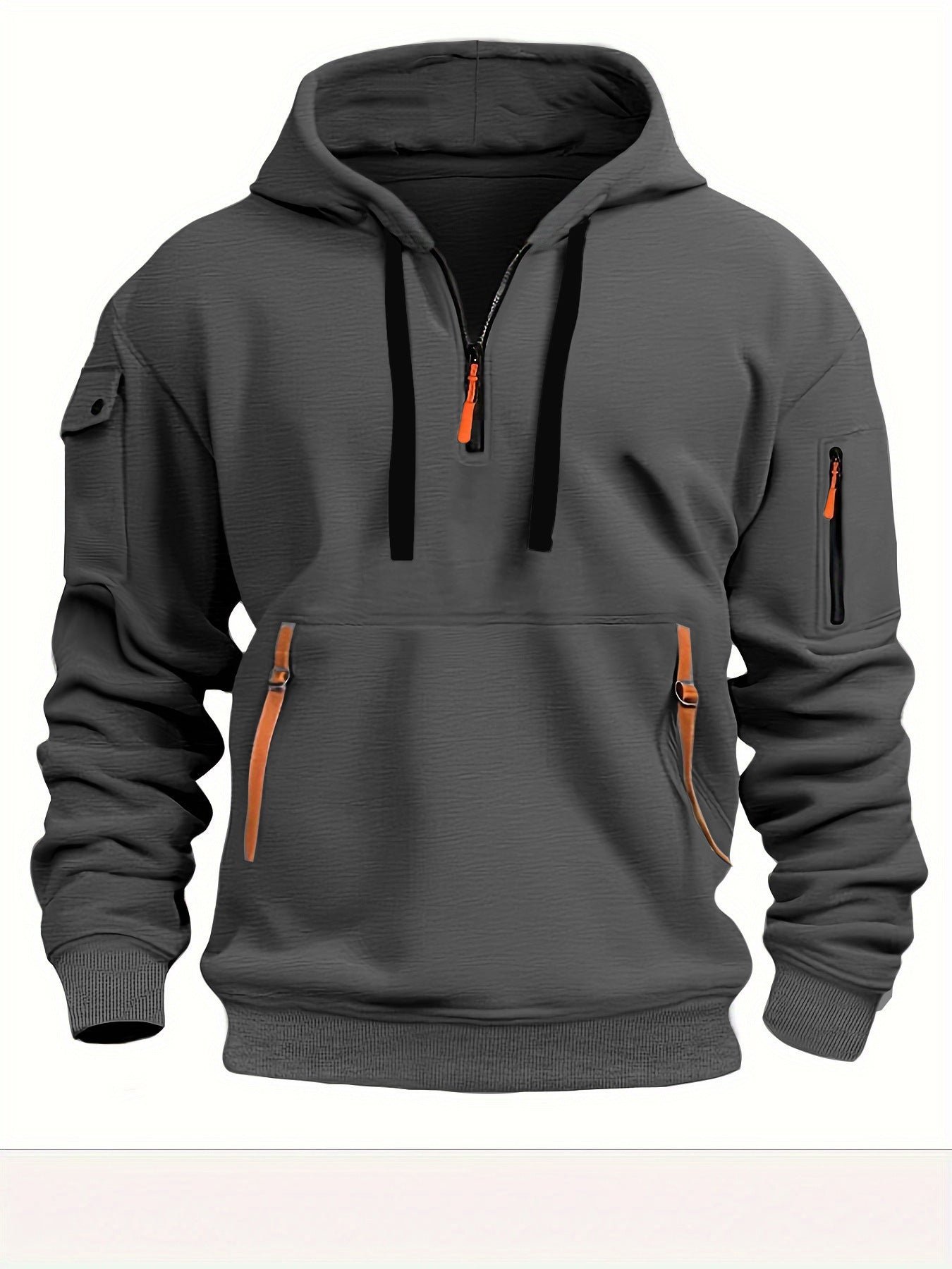 UrbanEase™ Plus-Size Dropped Shoulder Hooded Sweatshirt | Unisex Pullover