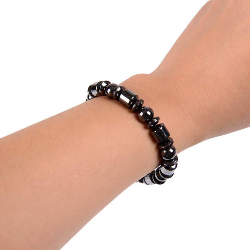 Black Stone Magnetic Therapy Bracelet – Boost Metabolism & Wellness