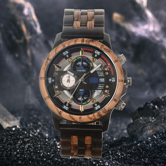 Woodcraft Multi-function Quartz Men's Watch