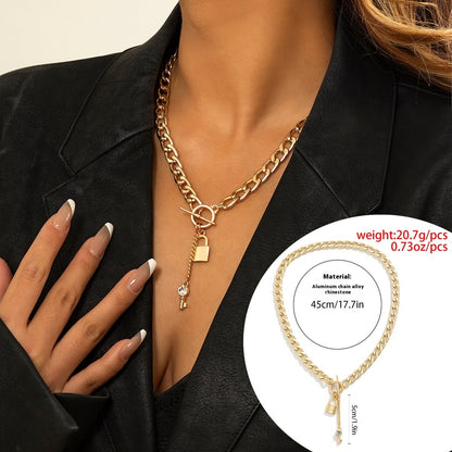 GlamLock™ Bold Chain Necklace & Bracelet Set – Chic & Trendy Jewelry