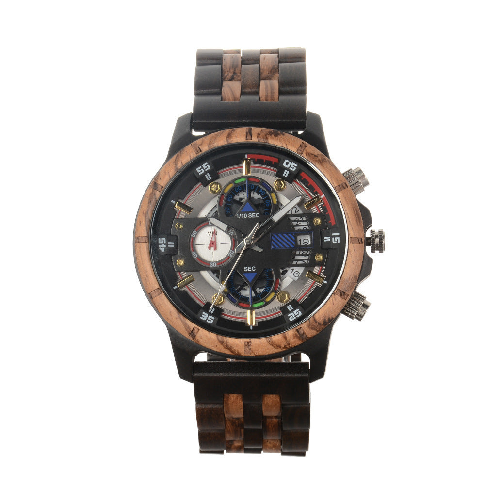 Woodcraft Multi-function Quartz Men's Watch