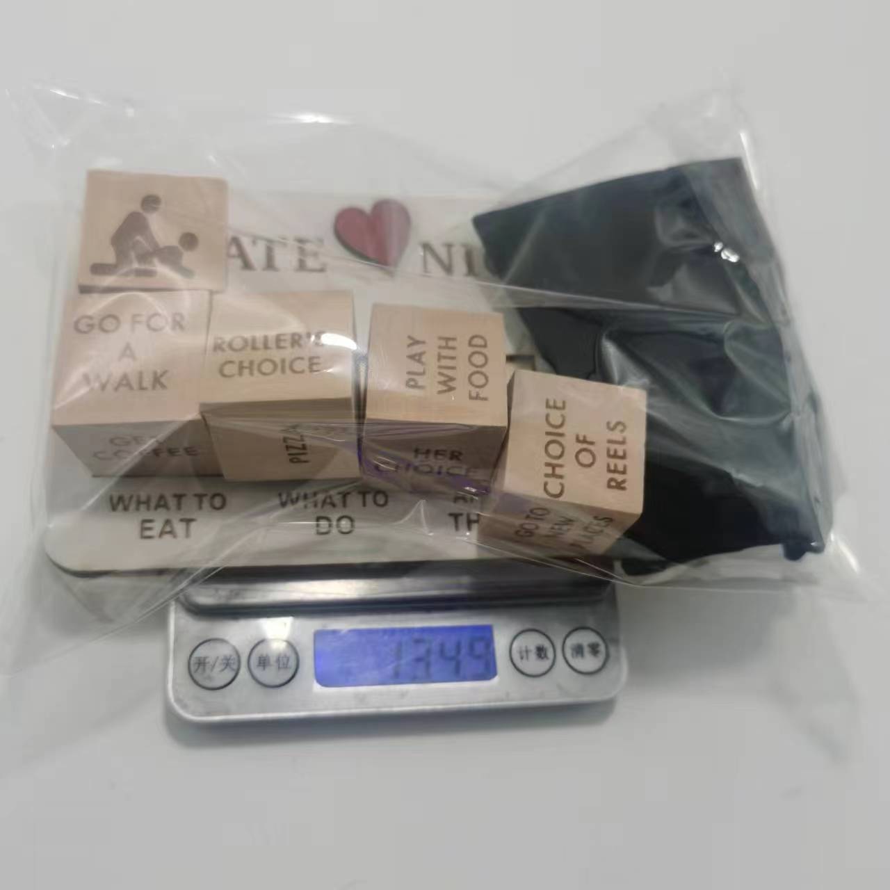 LoveRoll™ Wooden Date Night Dice – Fun & Romantic Game for Couples