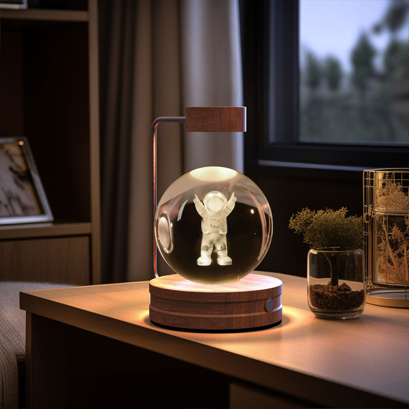 LumiGlow™ Crystal Dinosaur Night Light – 3D Cosmic LED Bedside Lamp